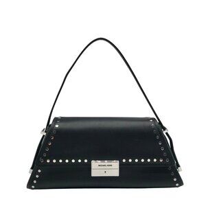 Michael Kors Black Leather Ludlow Convertible Shoulder Bag